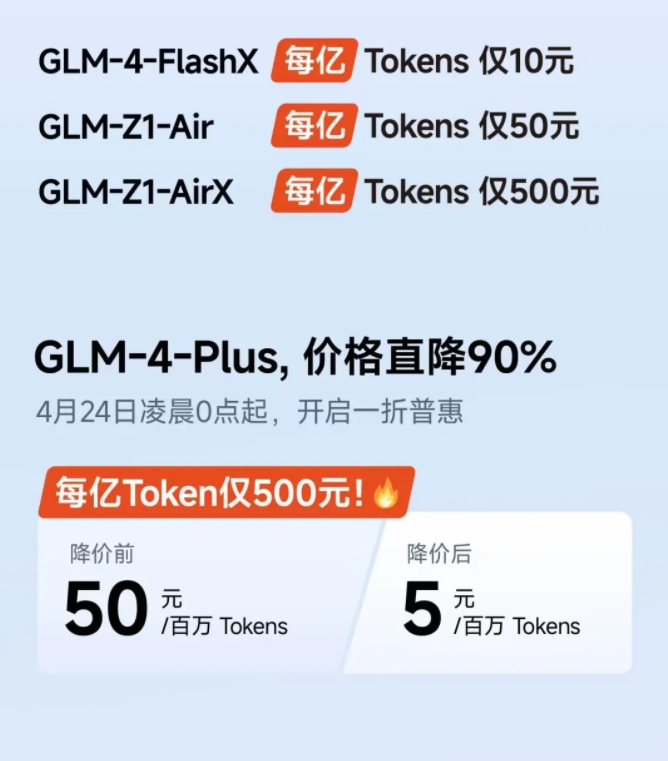 智谱AI大模型产品大降价