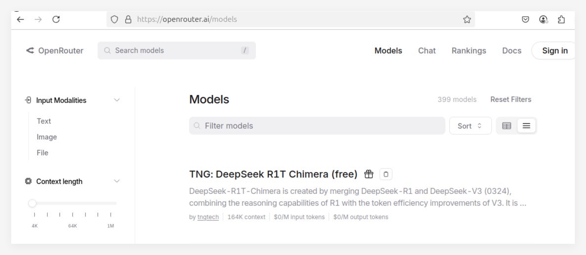 DeepSeek R1T Chimera 模型