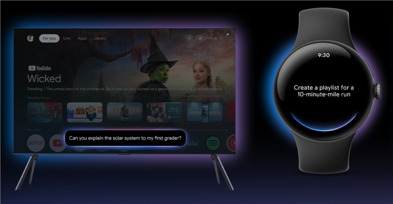 Google放大招！Gemini AI助手“杀”进Wear OS和Google TV，智能体验全面升级