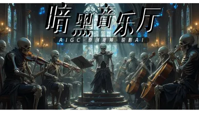 AIGC原创短片《暗黑音乐厅》