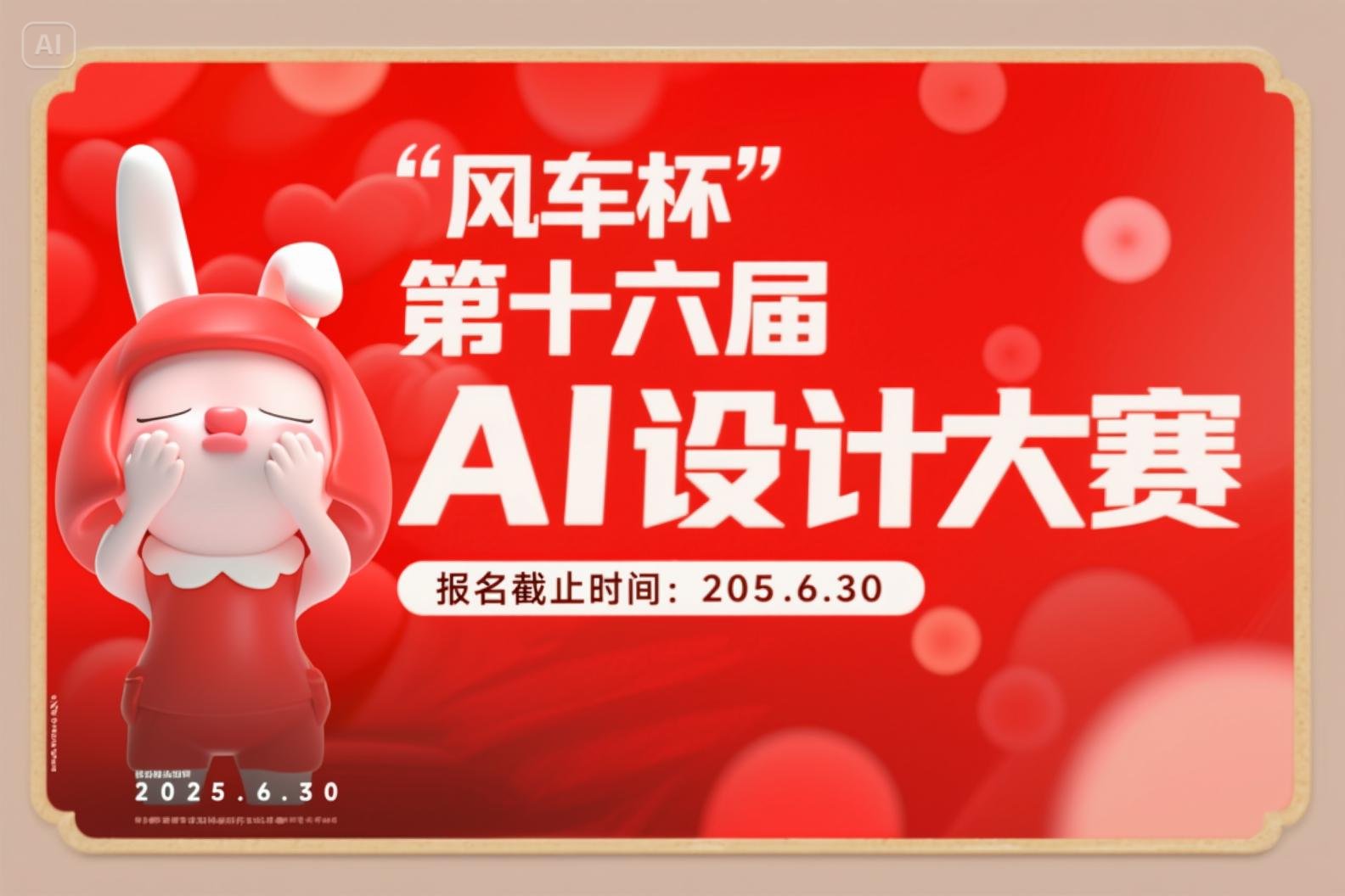 AIGC大赛："风车杯"第十六届AI设计大赛火热进行中，17万奖金等你来拿