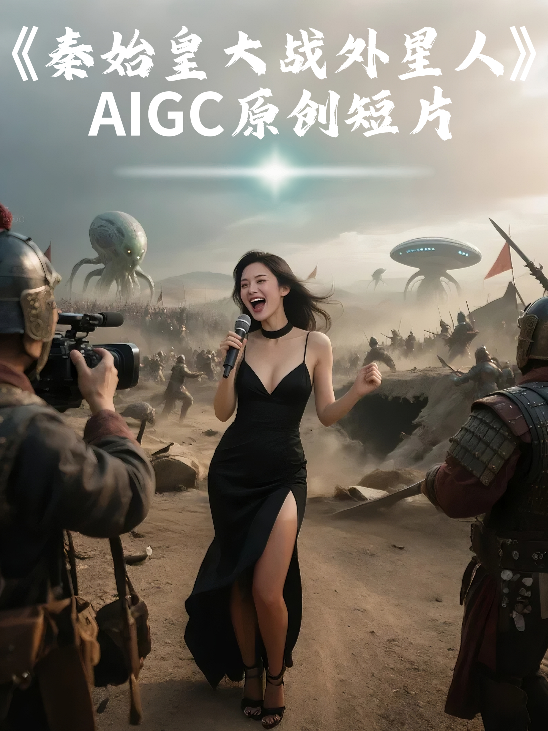 AIGC原创短片《秦始皇大战外星人》