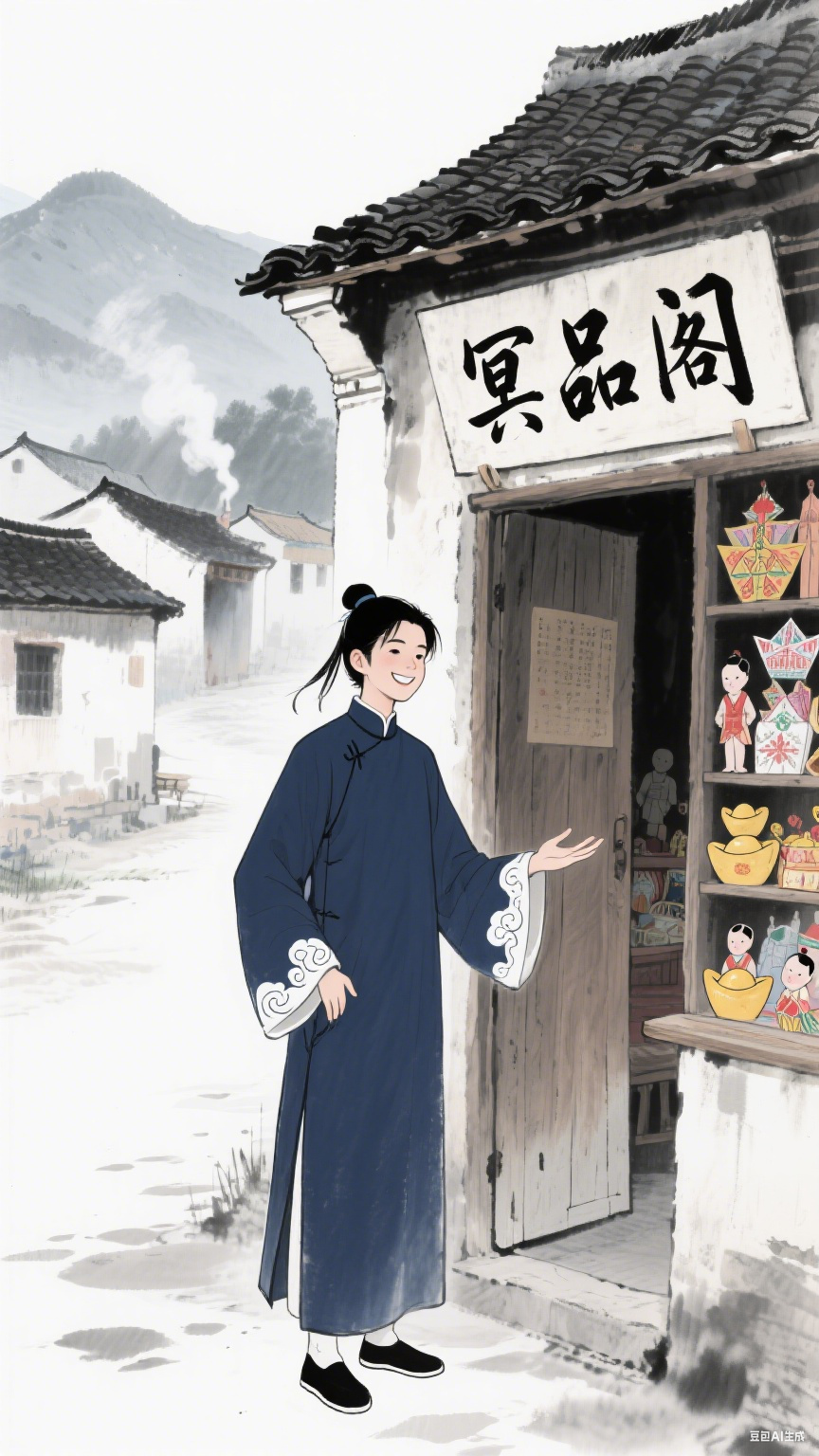 我在农村开冥店