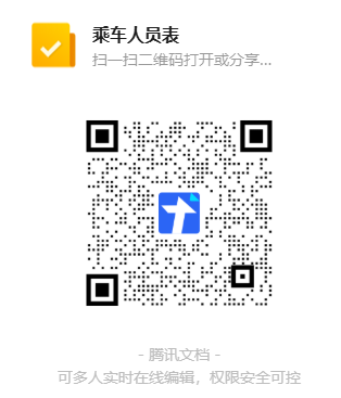 乘车人员表二维码