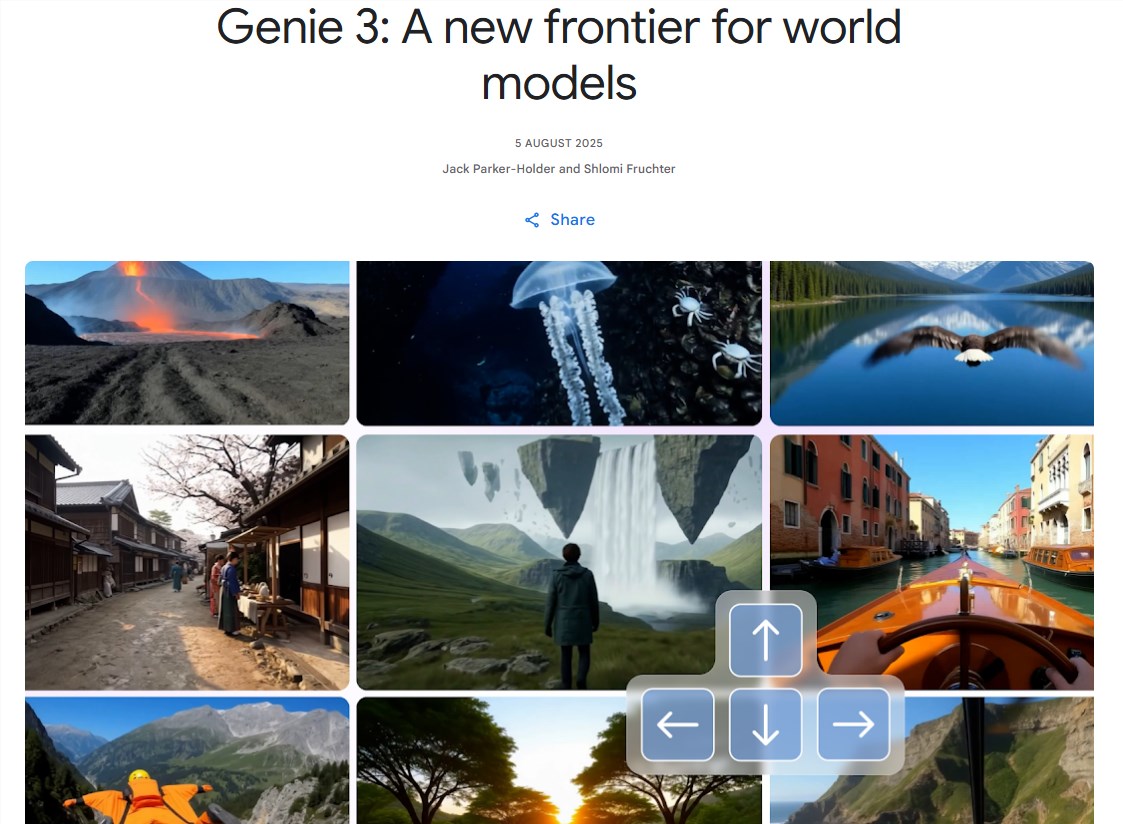 谷歌DeepMind Genie3