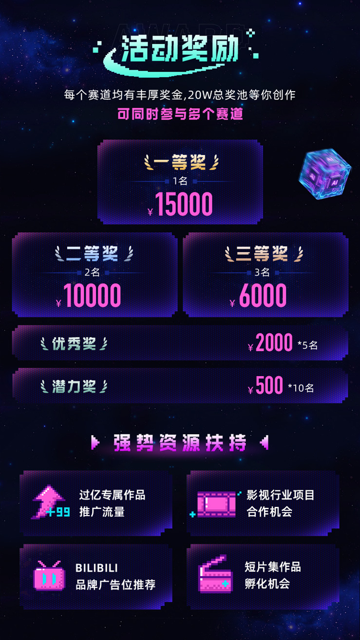 bilibili x 电影频道:第二届AI影像征集大赛