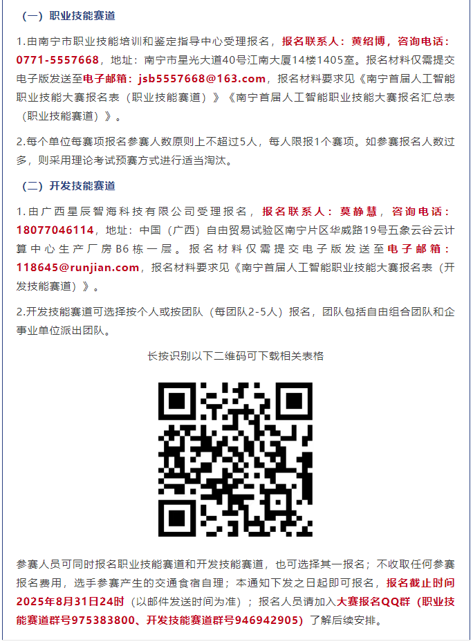 南宁首届人工智能职业技能大赛
