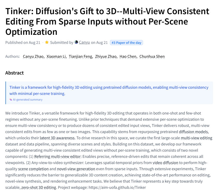 Tinker Diffusion