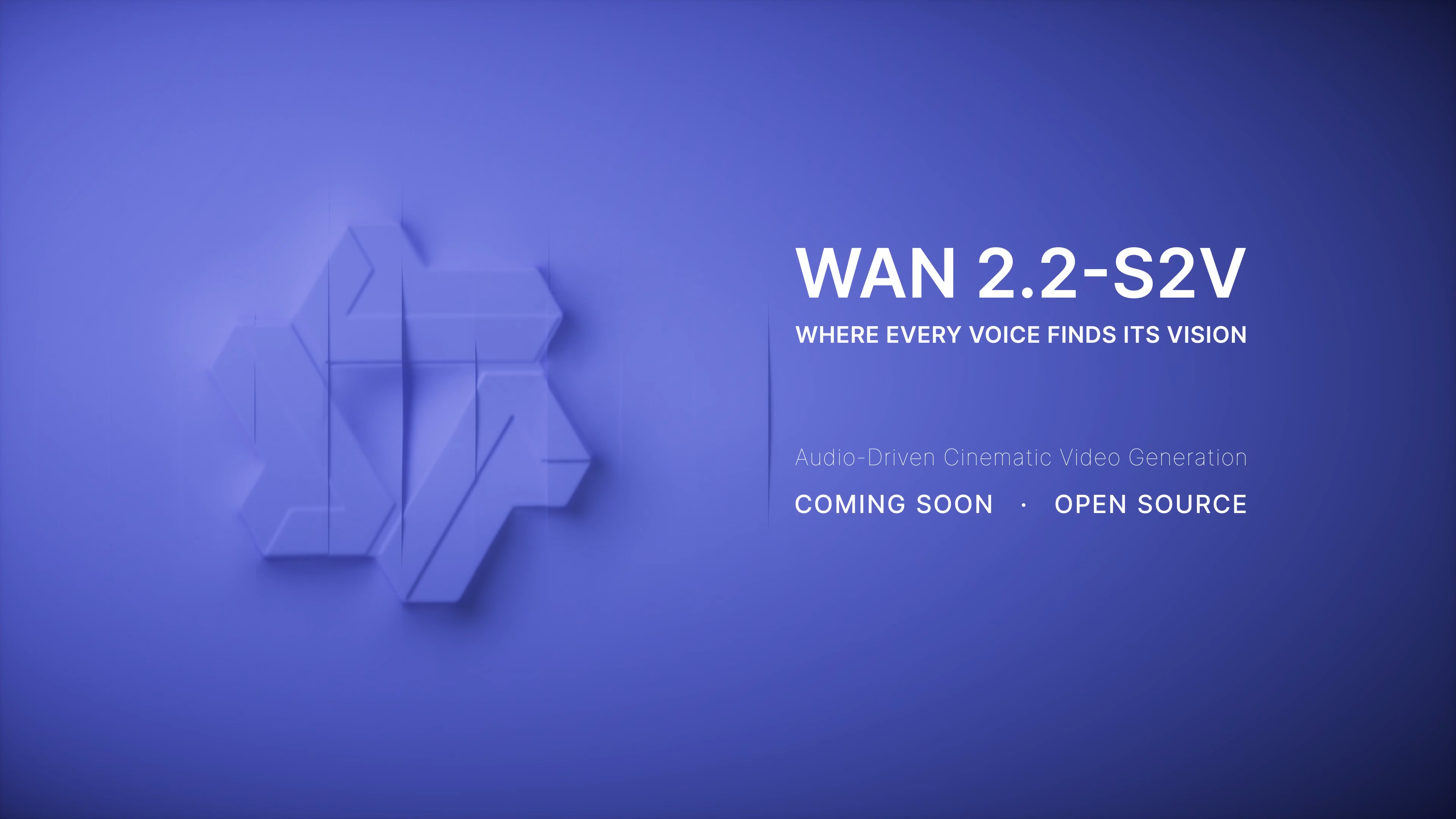 阿里通义万相即将推出--Wan2.2-S2V电影语音转视频模型