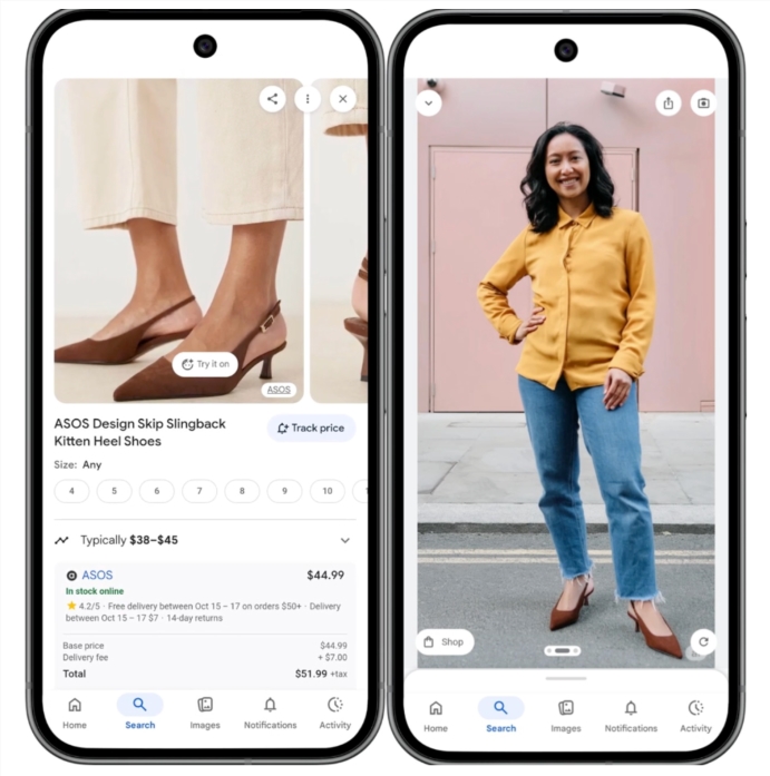 Google AI试衣间