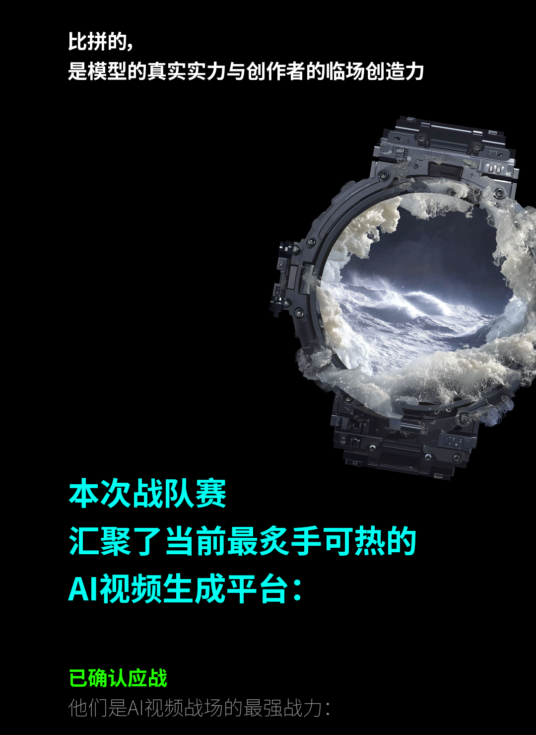 全球AI视频厂商战队赛