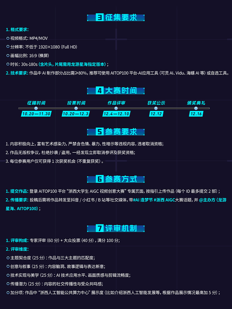 AI造梦节—浙西大学生AIGC视频创意大赛