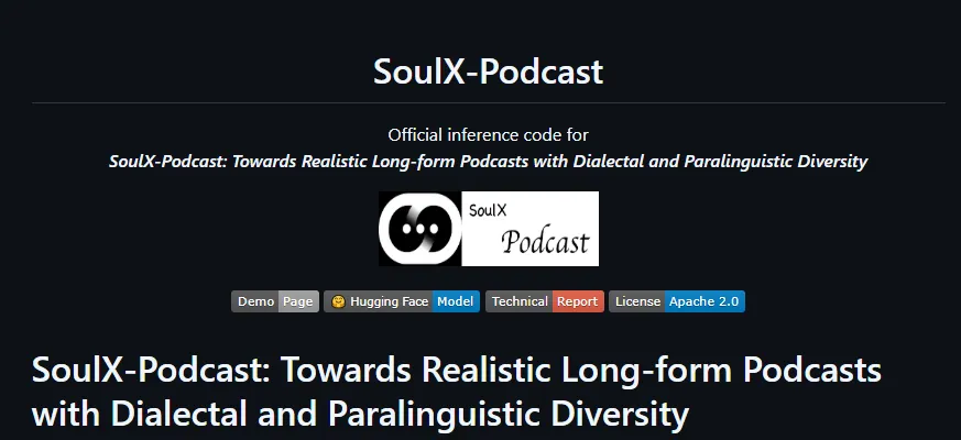 SoulX-Podcast语音模型