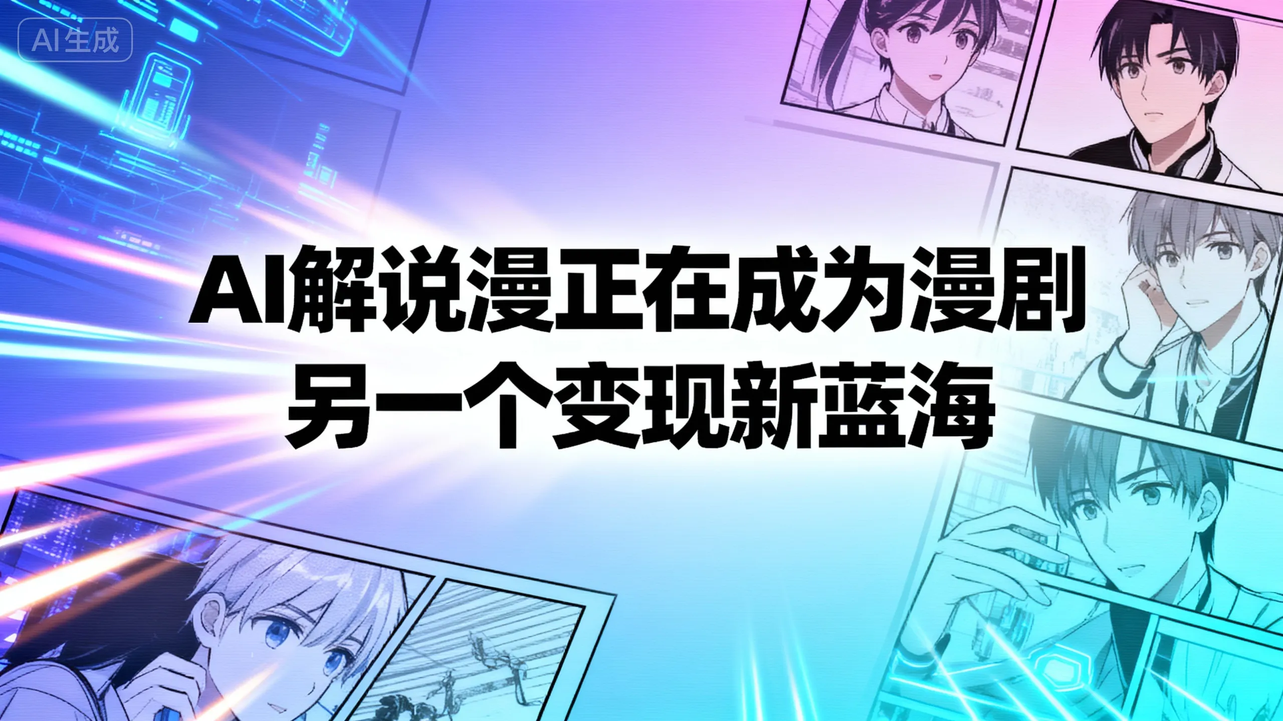 AI解说漫成内容创作新风口