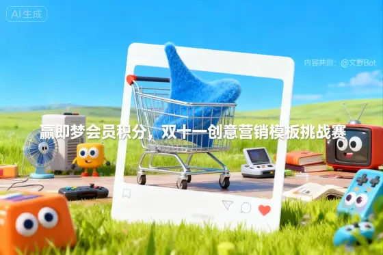 赢即梦会员积分，双十一创意营销模板挑战赛