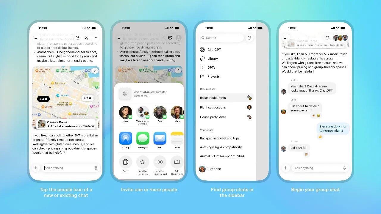 ChatGPT首次推出群聊功能