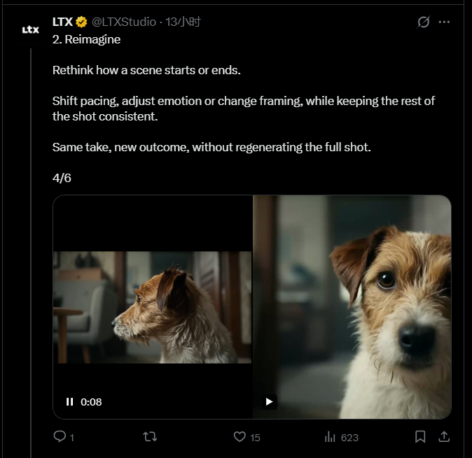 LTX推出Retake功能