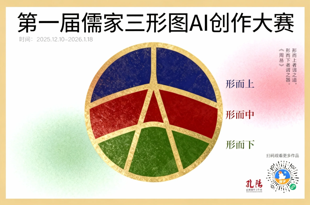 AIGC大赛：第一届儒家三形图AI创作大赛
