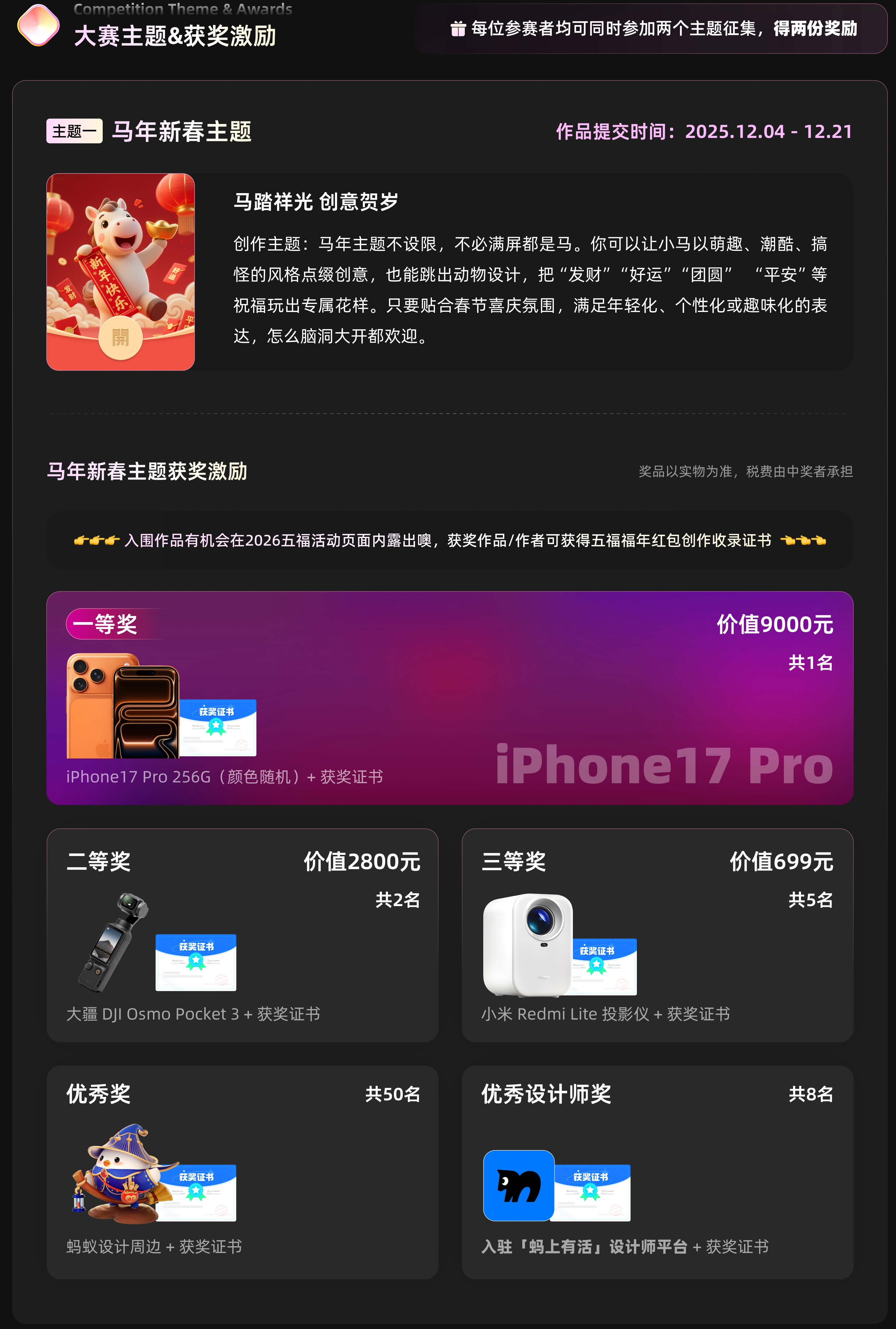 迎马年贺五福·支付宝红包封面大赛