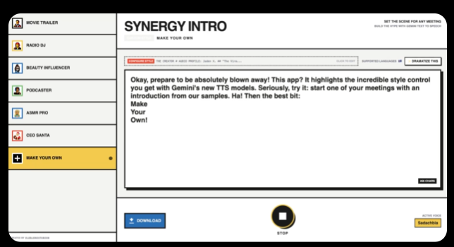 Google Gemini TTS 2.5
