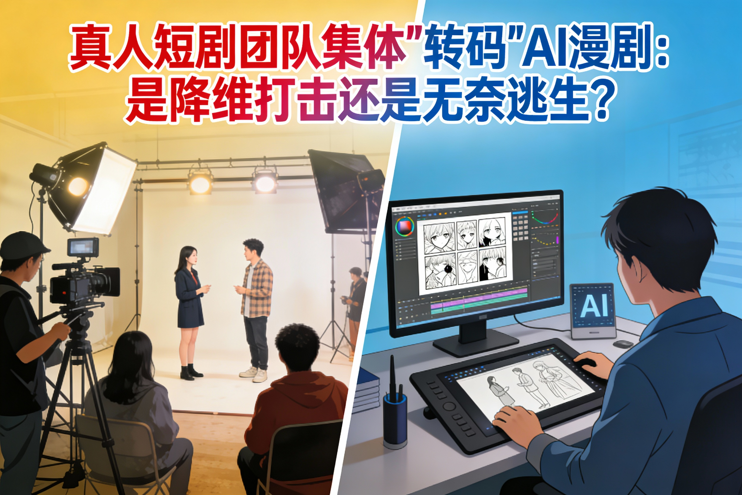 真人短剧团队扎堆“转码”AI漫剧，是绝地逆袭还是无奈之选？
