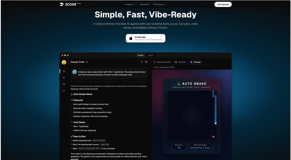 智谱AI代码编辑器Z Code
