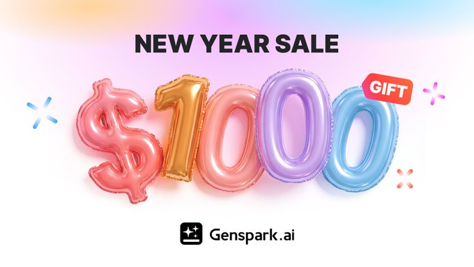 Genspark新年大促来袭：全场40%折扣，错过再等一年！