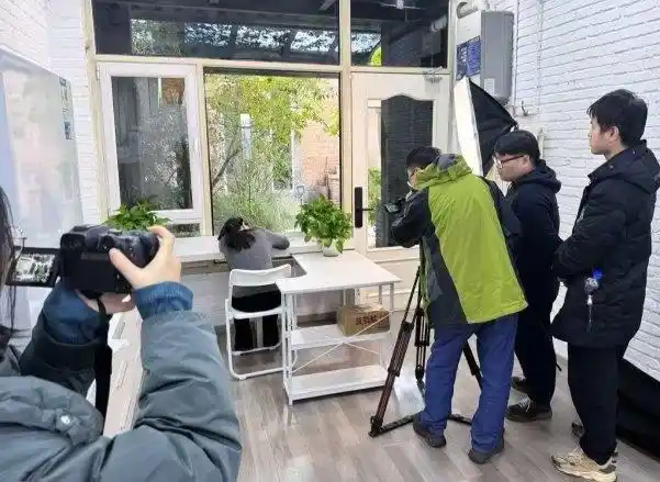 青绿直播间拍摄现场