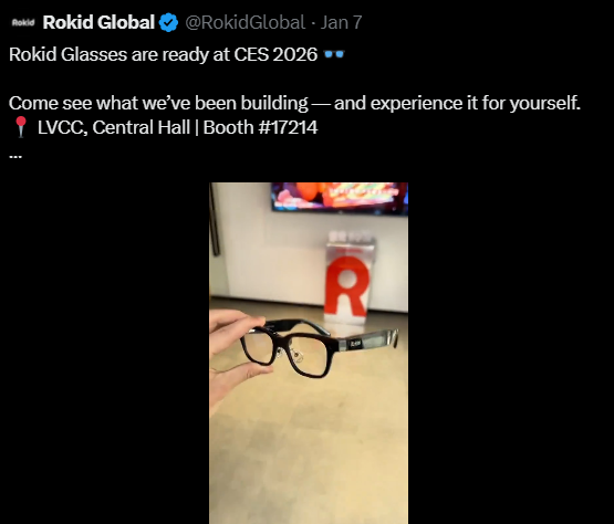 Rokid Style无屏AI眼镜发布