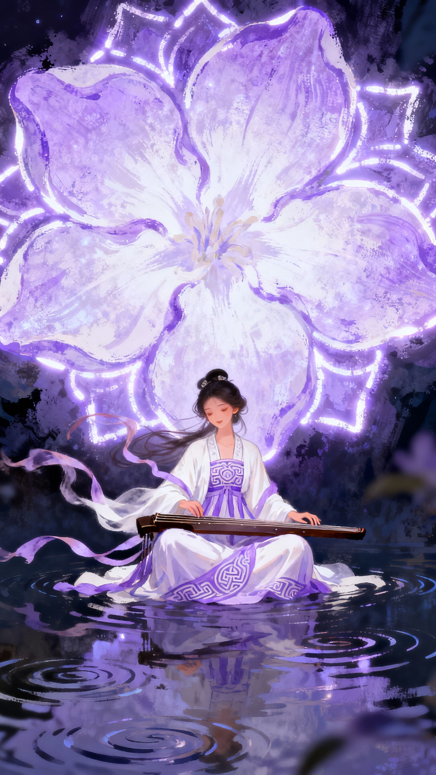 茉莉仙子弹古琴