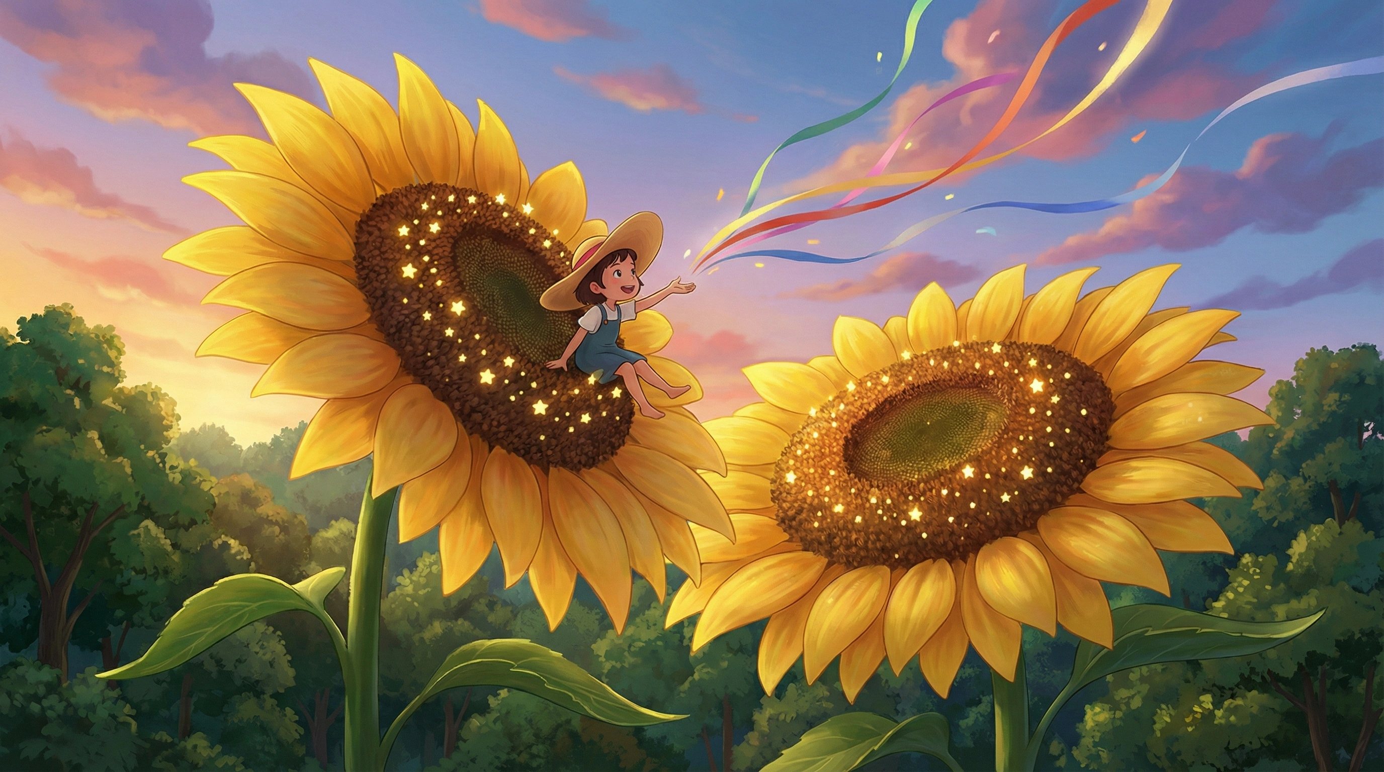 向日葵花盘的摘星梦