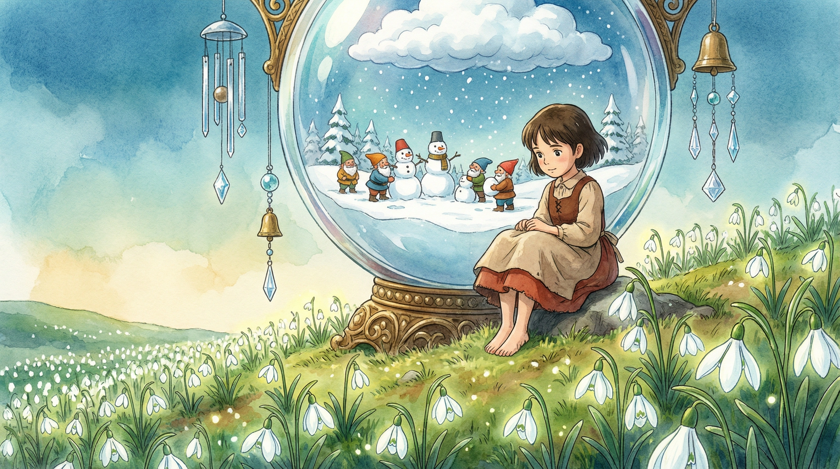 水晶球顶的雪国小世界