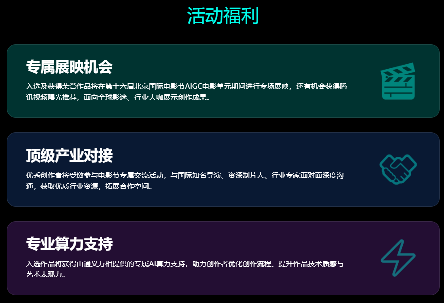 第十六届北京国际电影节AIGC电影单元全球征片