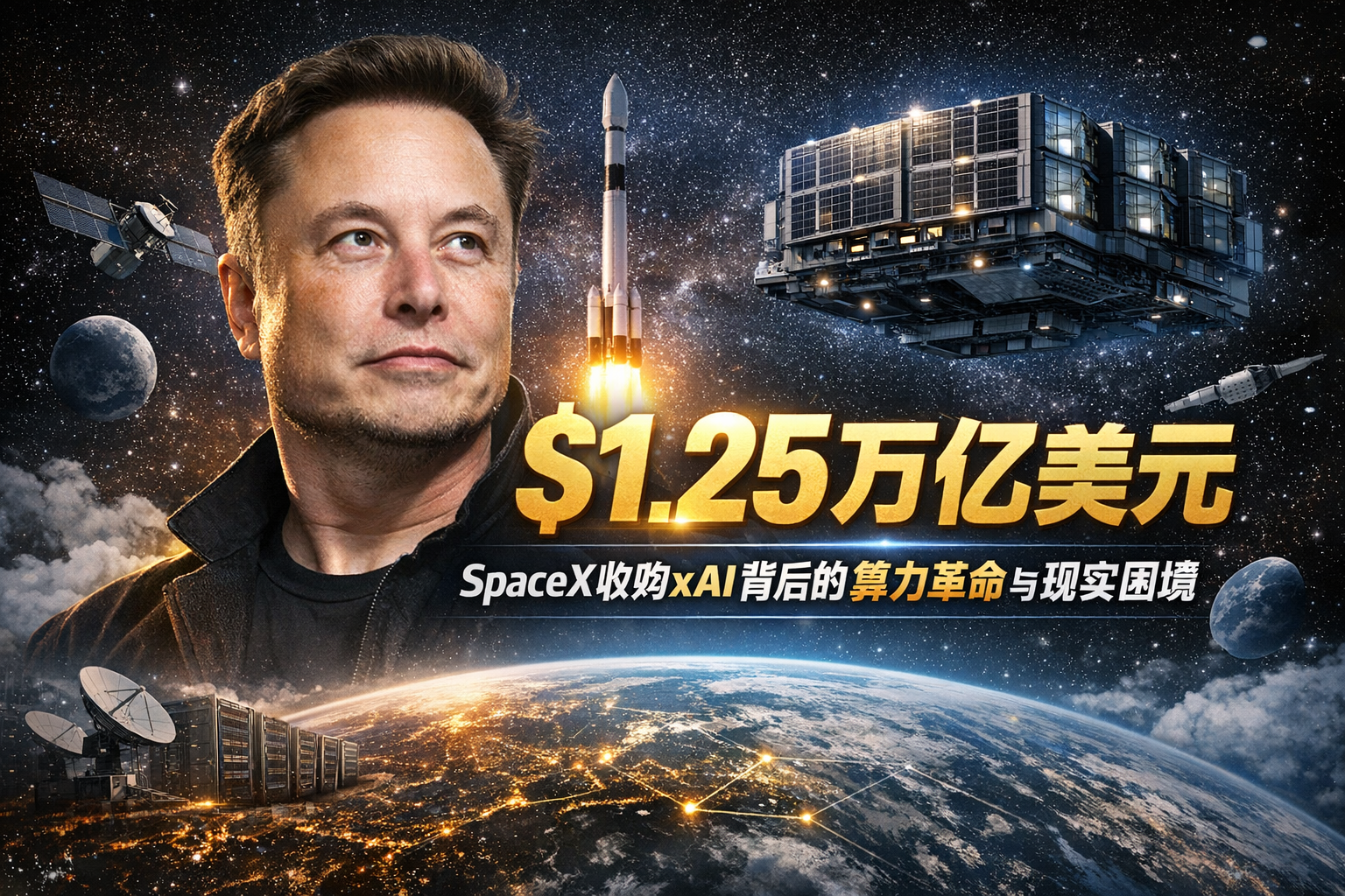 马斯克1.25万亿美元的太空豪赌：SpaceX收购xAI背后的算力革命与现实困境