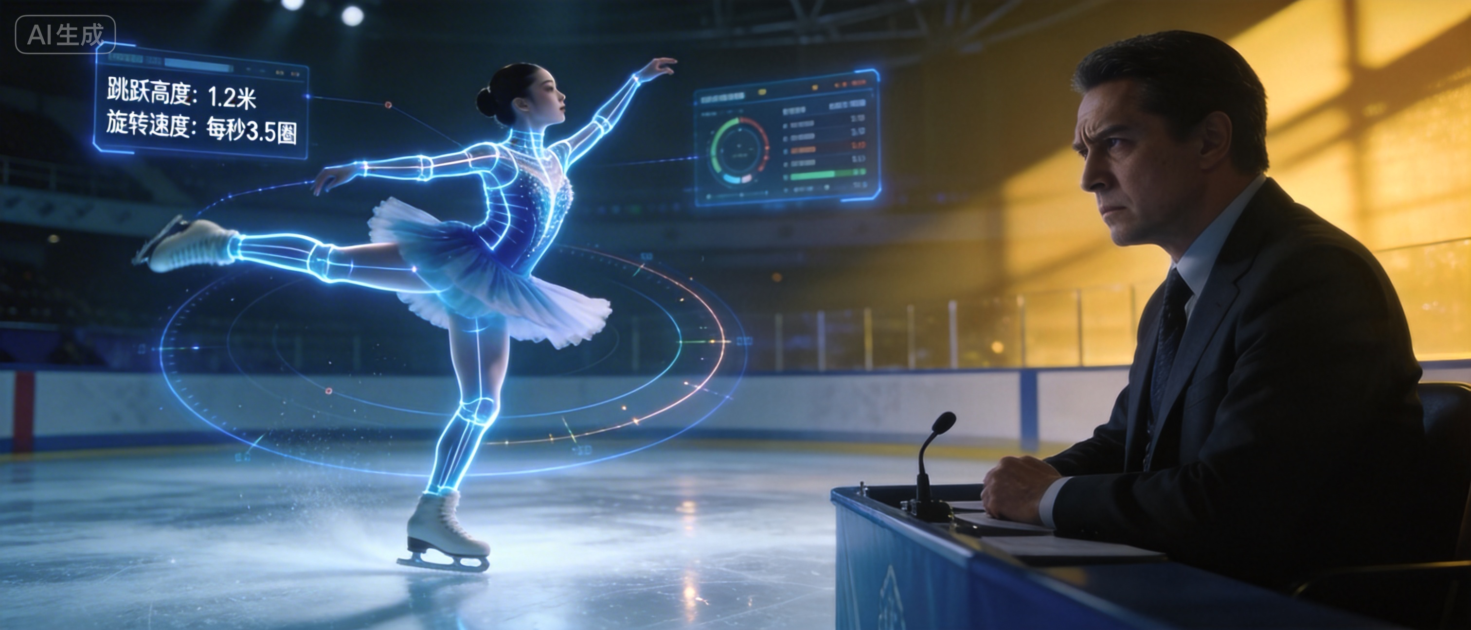 花样滑冰AI裁判引争议！毫秒级骨骼追踪判 “绝对完美”，人类裁判集体抗议