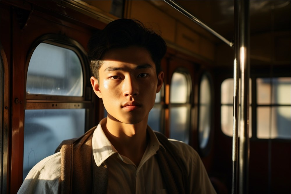 AI演员，男生，列车