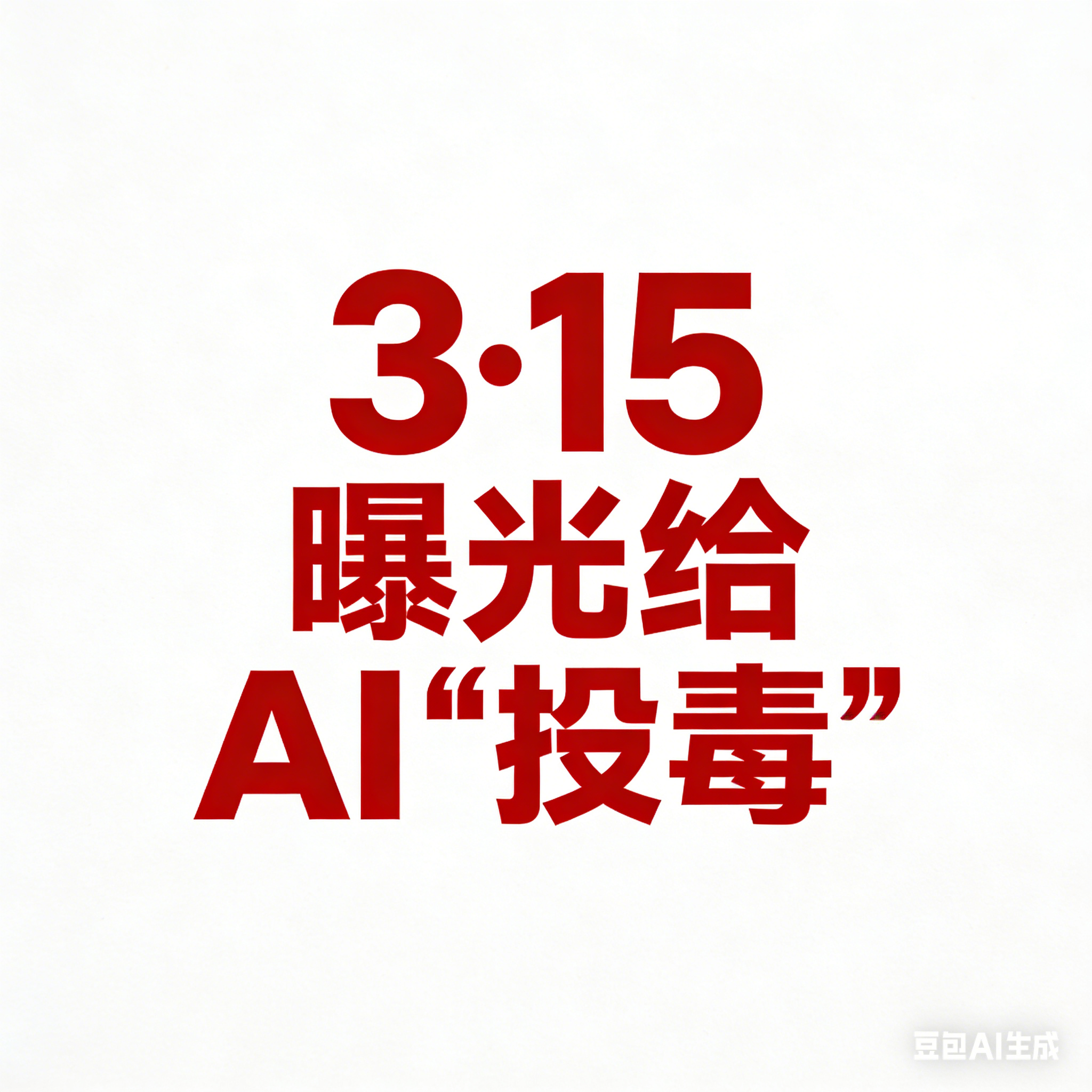 无下限！3·15曝光给AI“投毒”