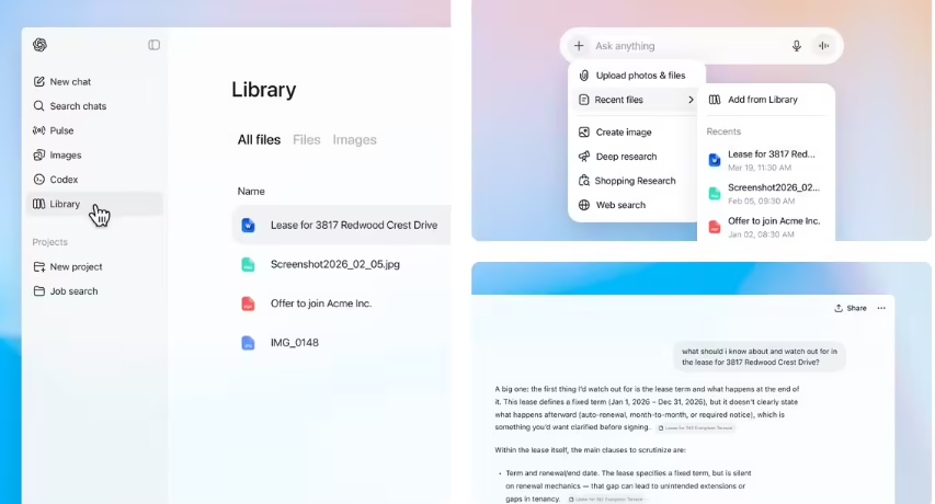 ChatGPT Library功能上线：付费用户的"智能云盘"时代来了
