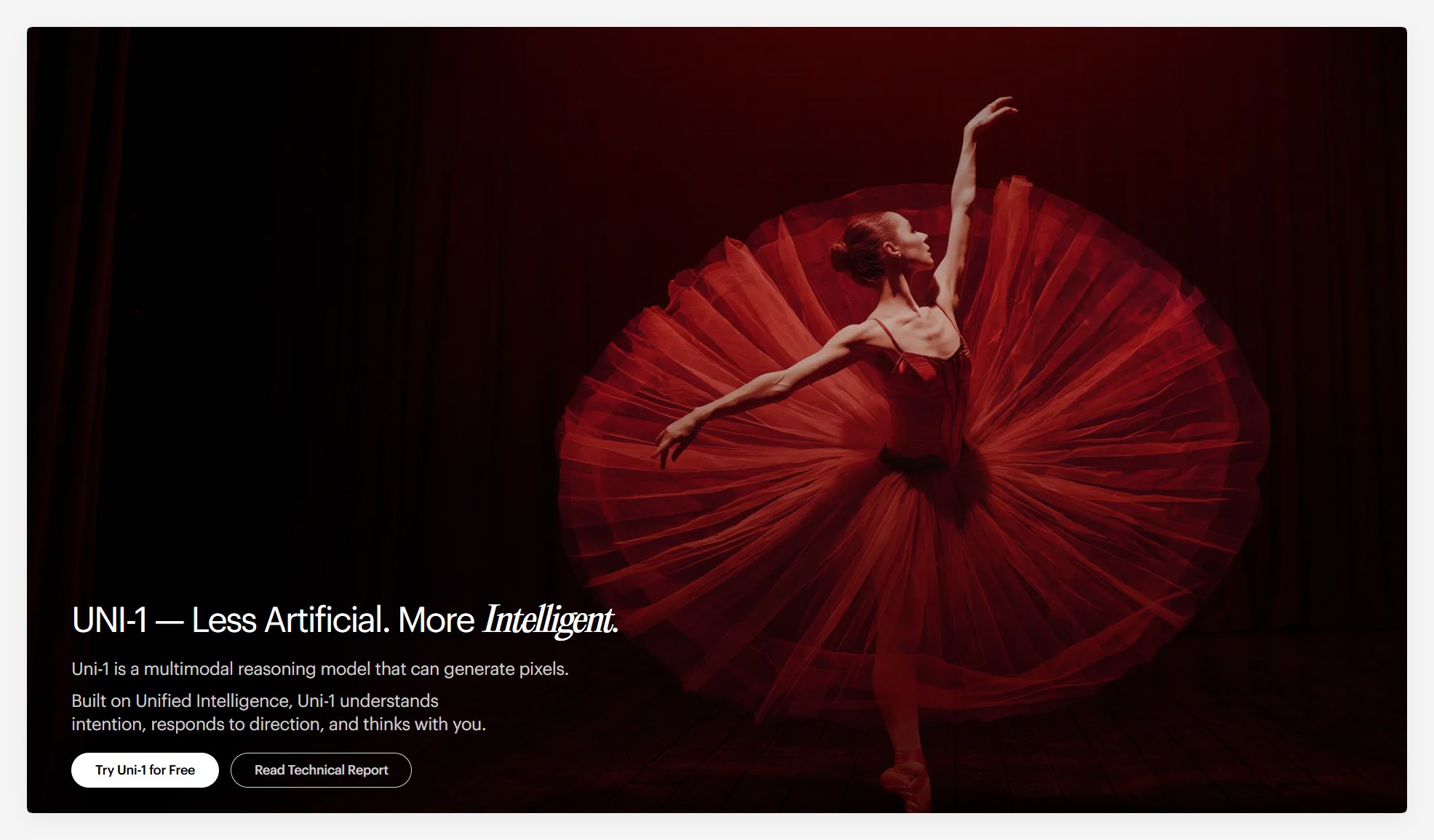 Luma AI发布Uni-1图像模型：自回归架构同步生成文本与像素