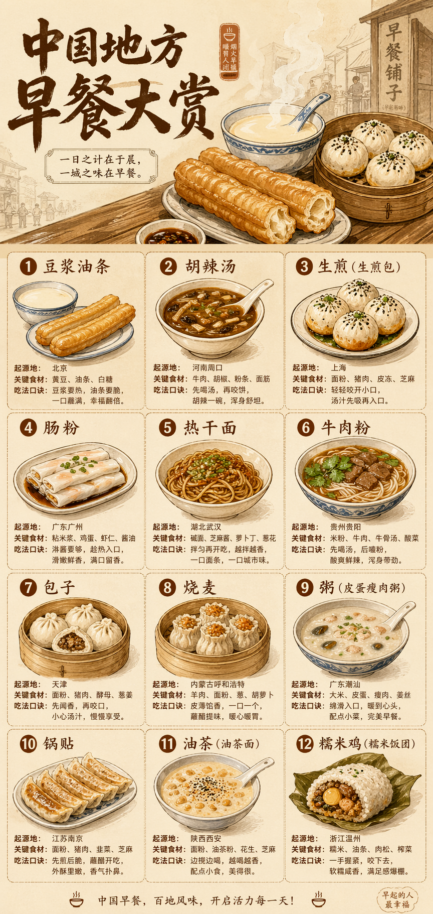 中国地方早餐