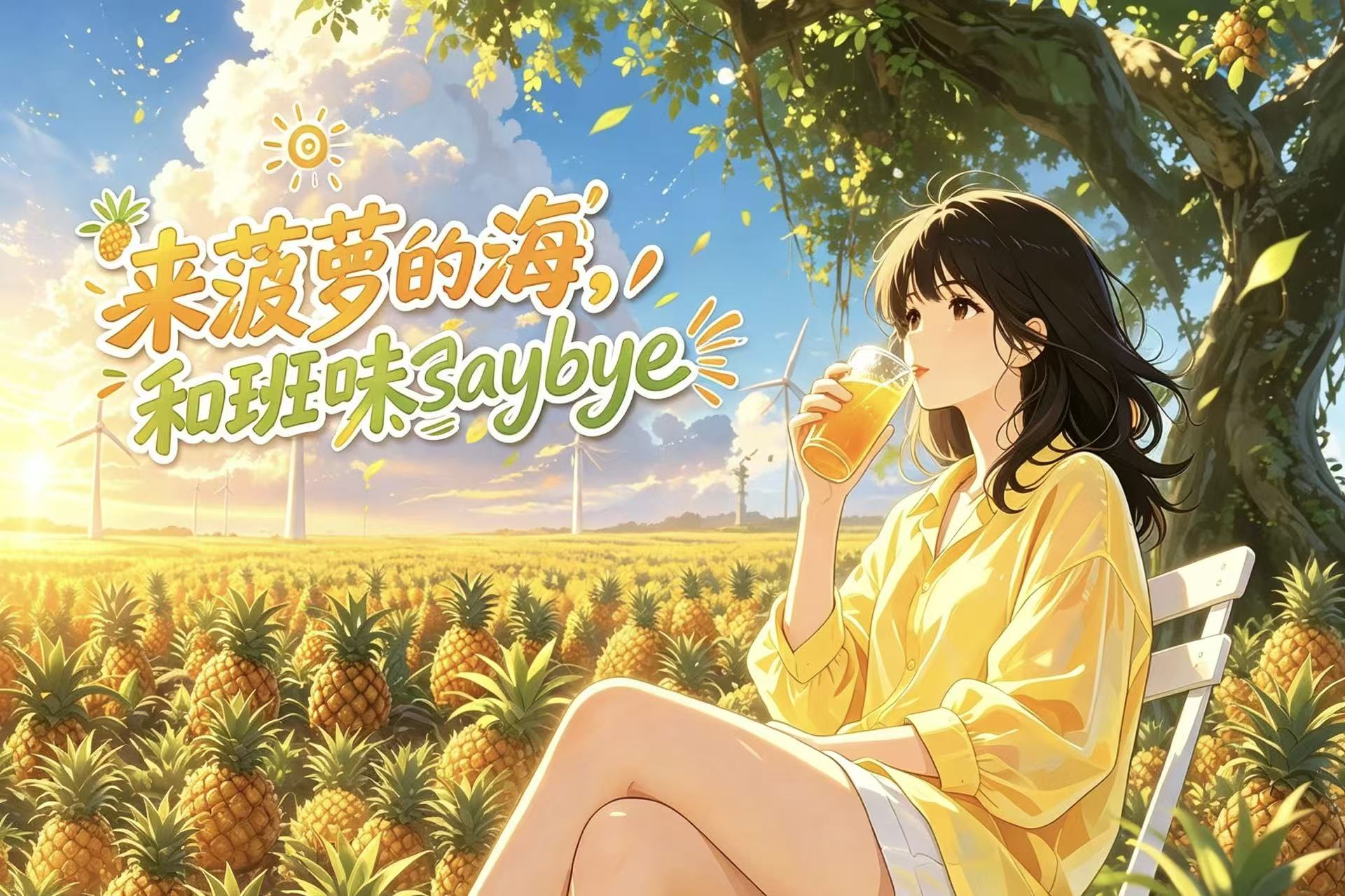 来菠萝的海，和班味saybye