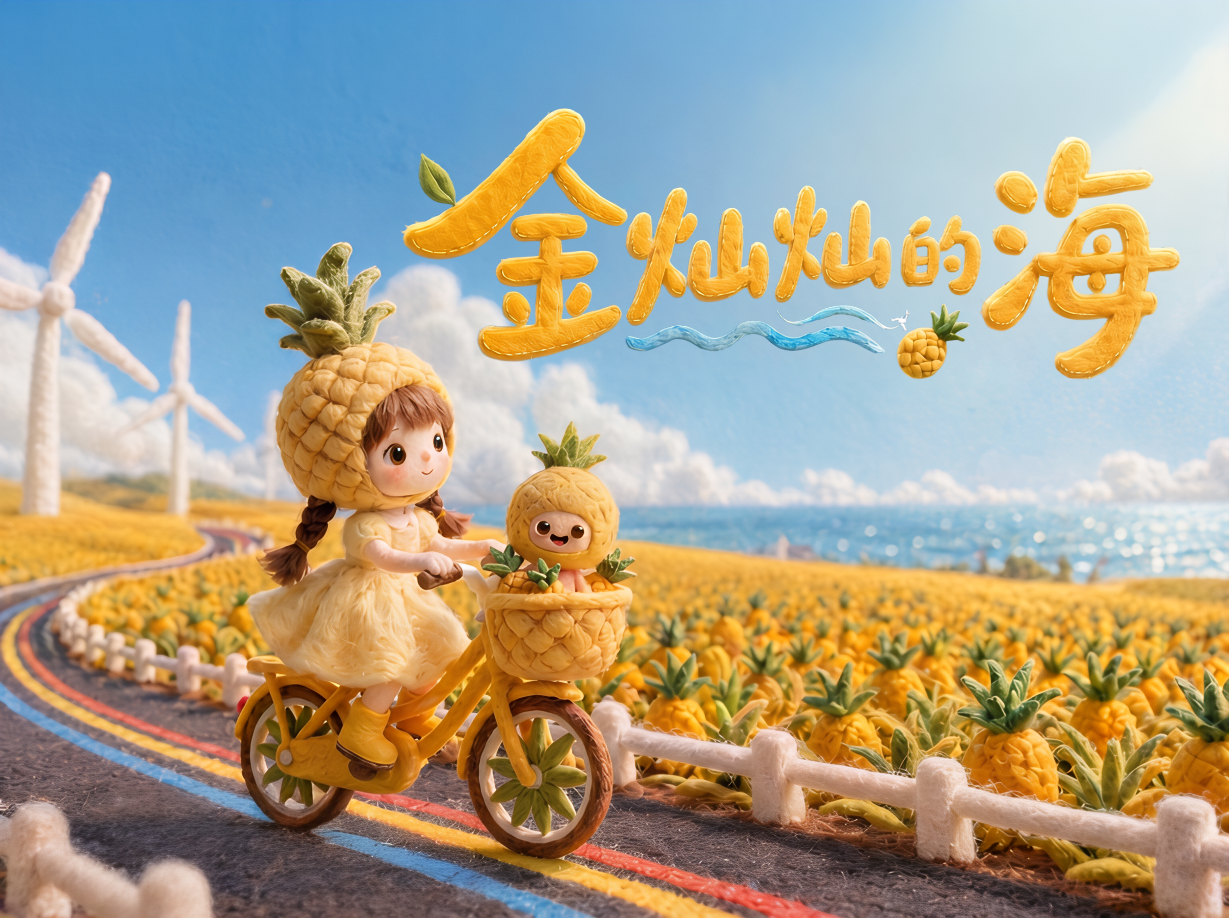 金灿灿的海