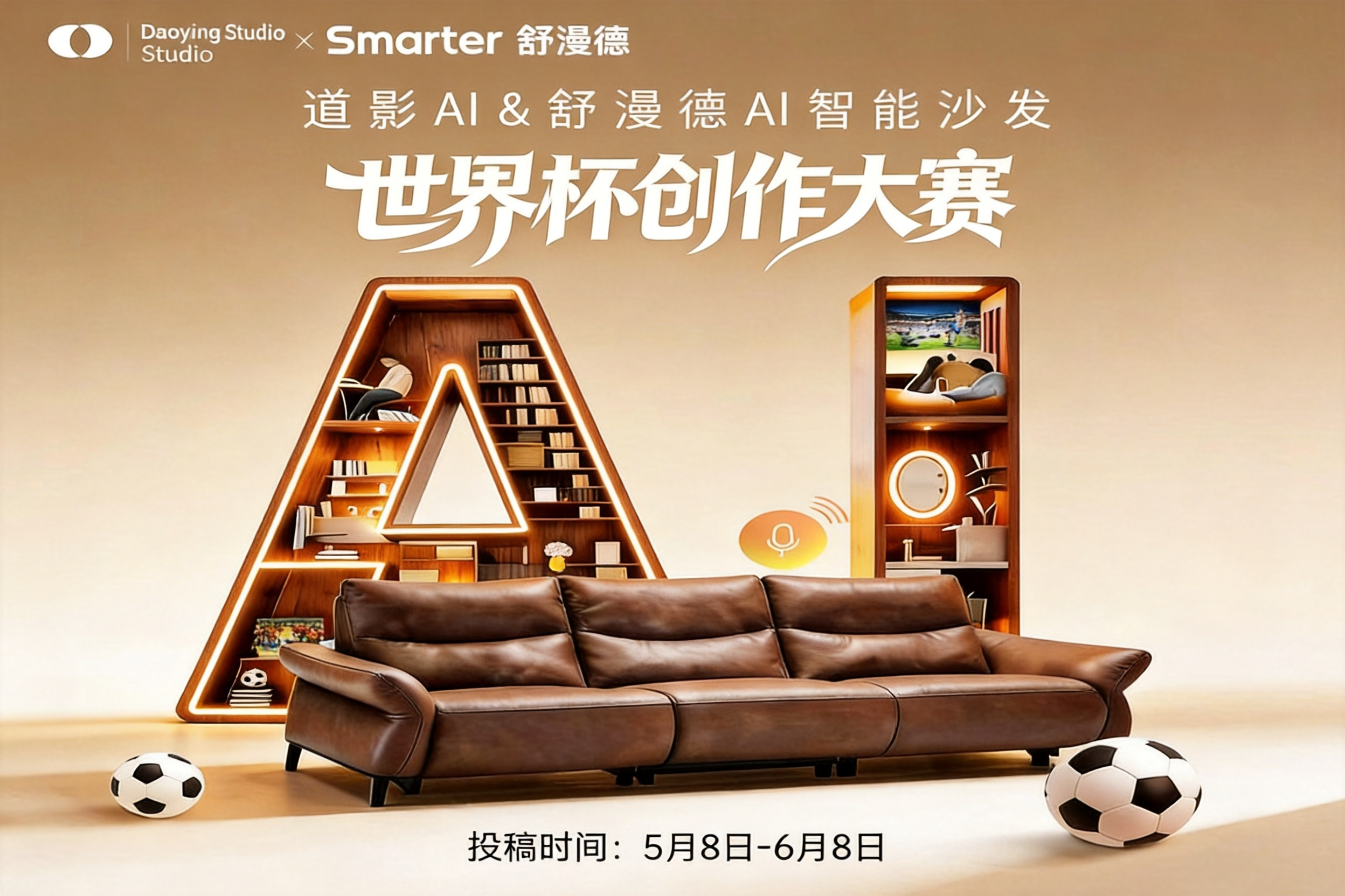 AIGC大赛：道影AI&舒漫德AI智能沙发创作大赛