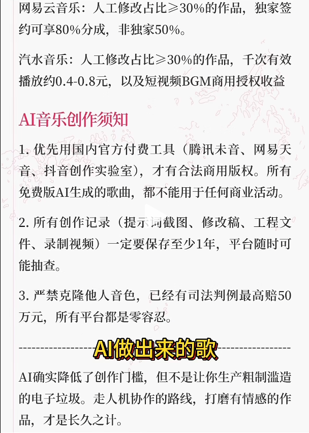 2026年AI音乐新规落地，三大平台集体收紧管控