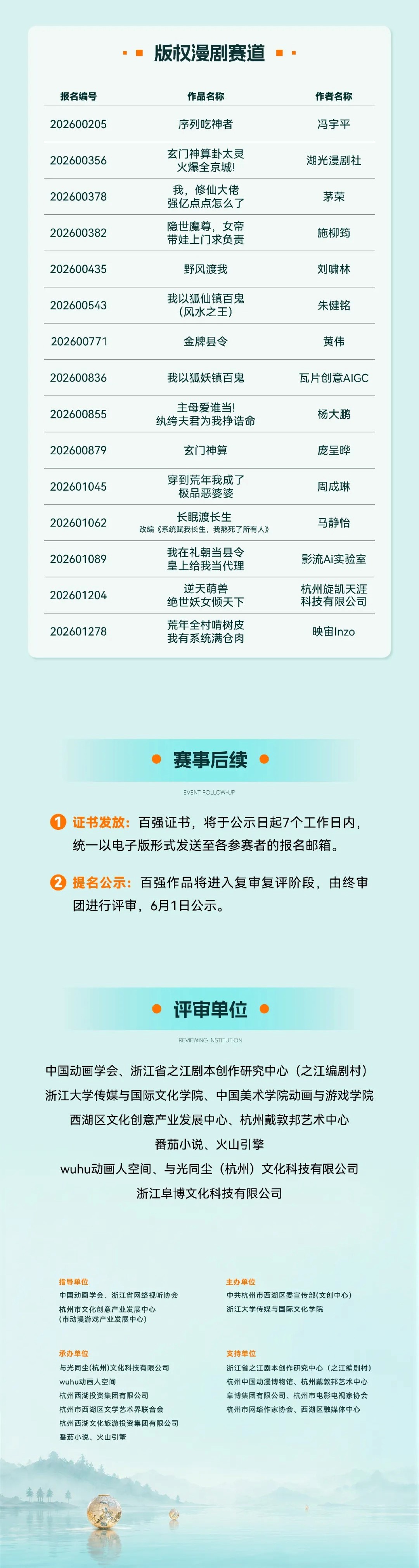 2026西湖新风AI漫剧创作大赛