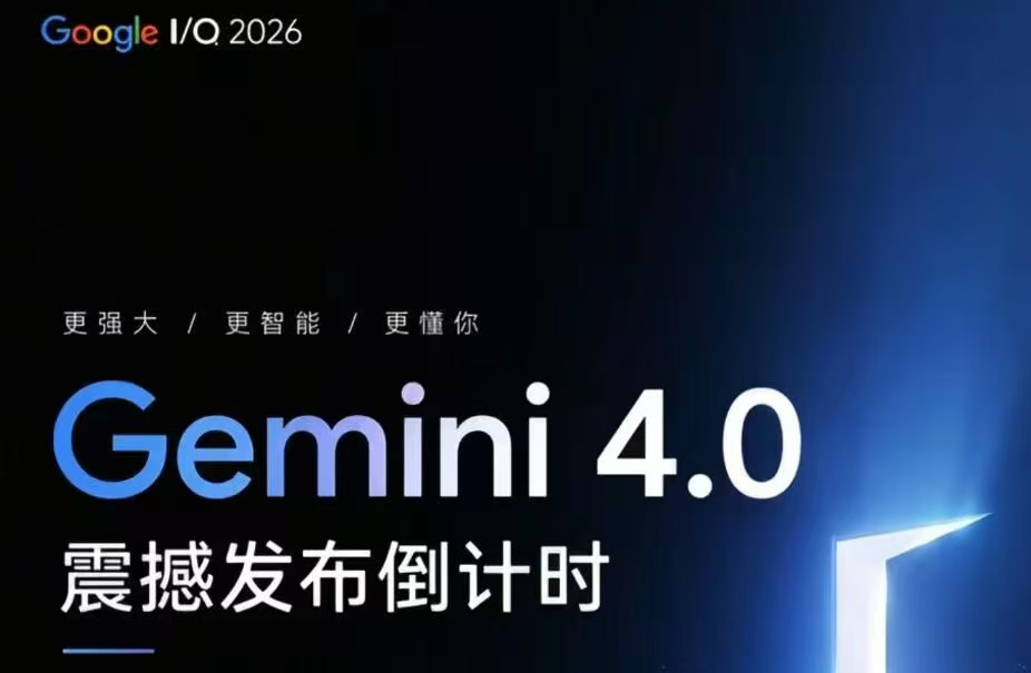 Google I/O 2026今天揭幕，Gemini 4.0可能亮相