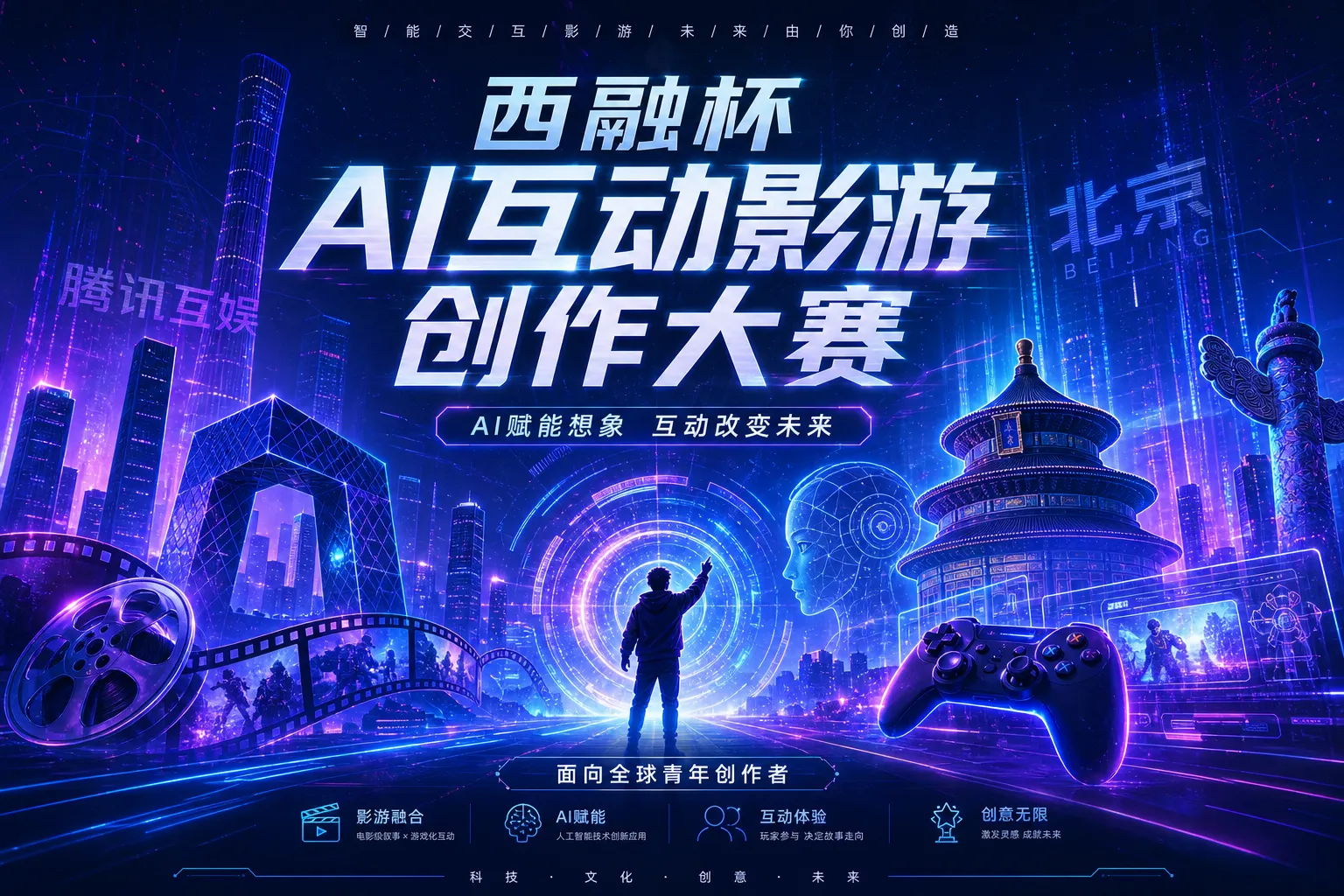 AI大赛：西融杯AI互动影游创作大赛启动