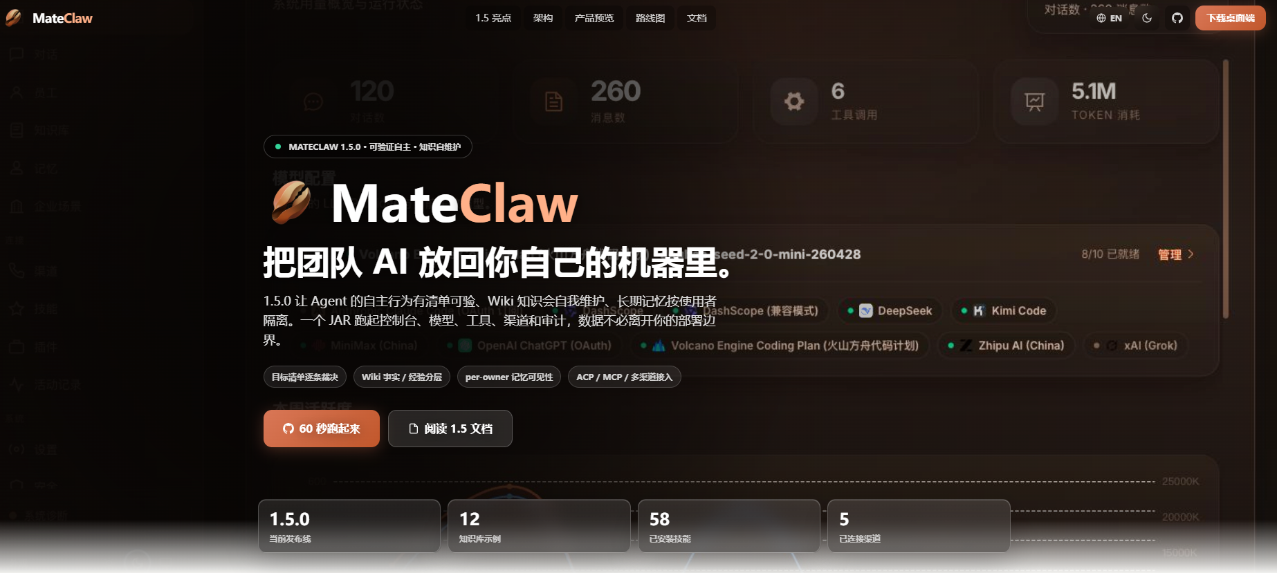 国内开源AI智能体Runtime框架MateClaw正式推出v1.5.0版，AI智能体框架加速走向工程化落地
