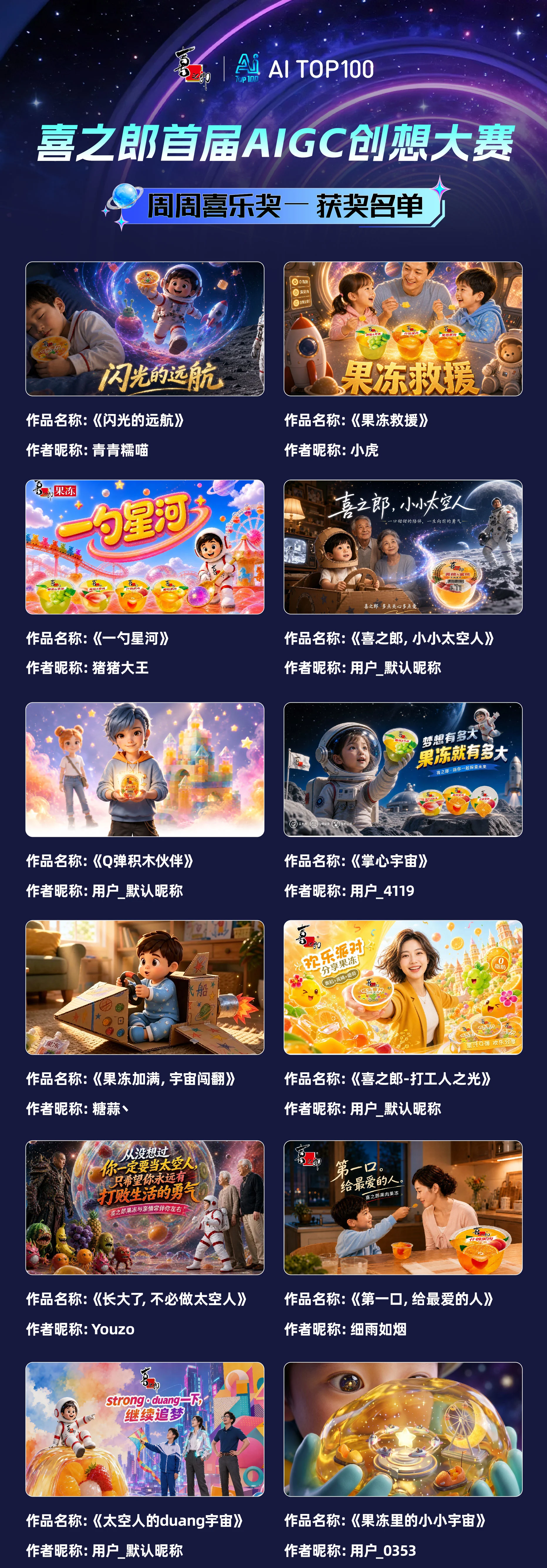 喜之郎首届AIGC创想大赛