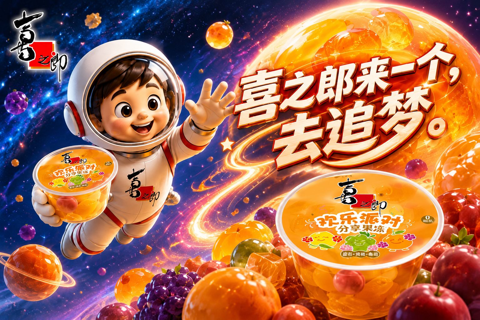 喜之郎来一个，去追梦